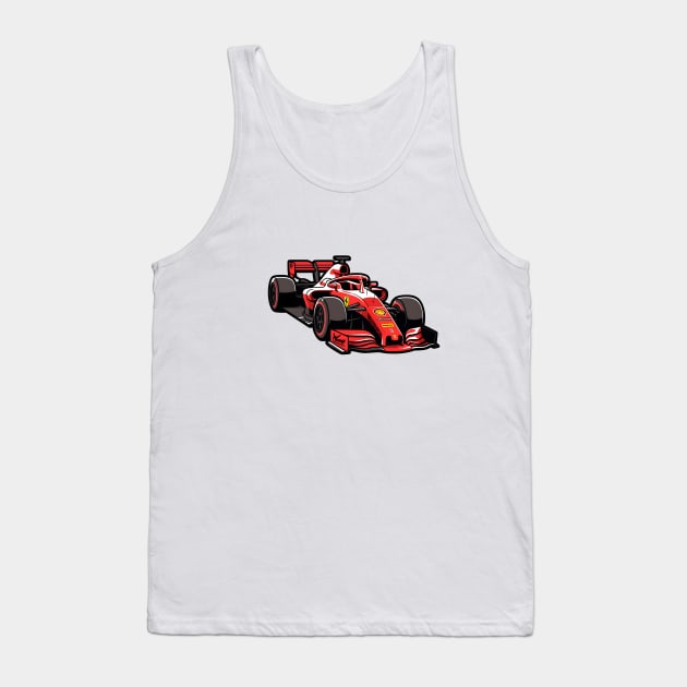 Formula 1 Car Tank Top by Artifyio